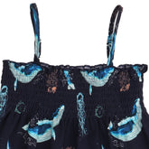 The Dancing Whales strap dress